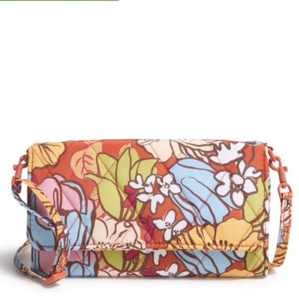 NWT Vera Bradley Midday Garden Wallet Crossbody Bag. Ultralight.